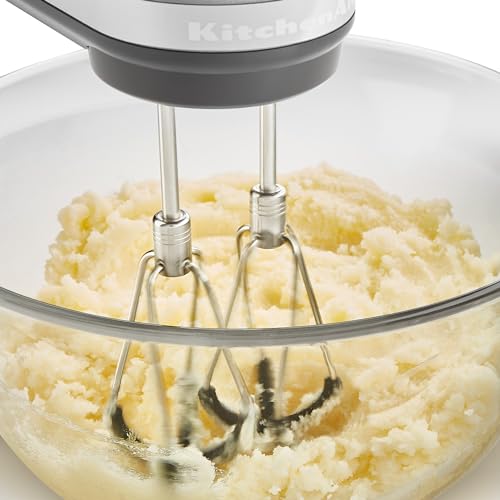 KitchenAid 6 Speed Hand Mixer w/Flex Edge Beaters, KHM6118, Ice Blue - color: Ice Blue