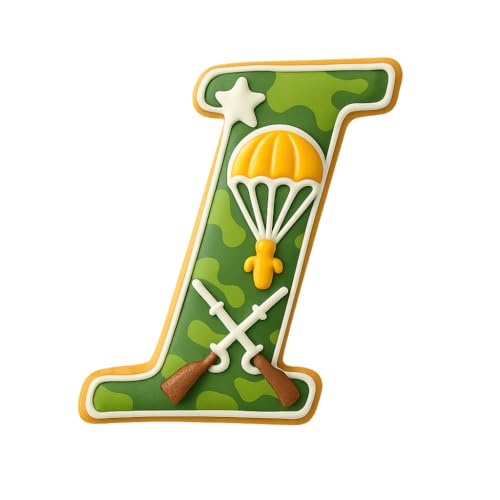 Mighty Gadget Fancy Cursive Letter A to Z Cookie Cutter - 4" Tall Alphabet Baking Mold (Random Color) (I) - color: I