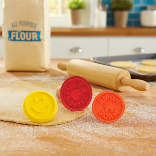 Mrs. Anderson’s Baking Cookie Stamps Trio, Non-Stick Silicone, Set of 3 Designs - style: Cookie Stamps