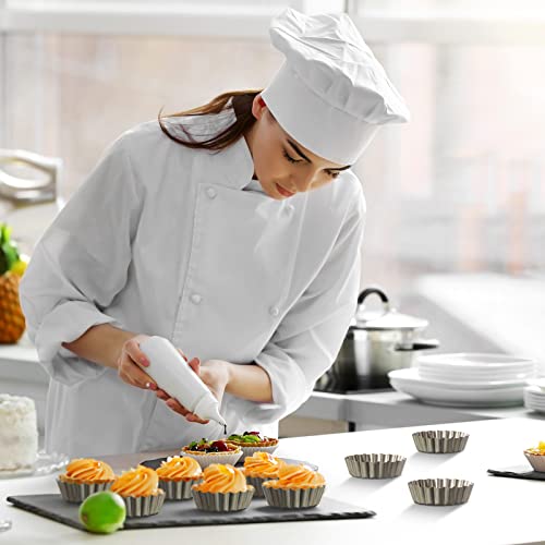 Tessco for you 16 Pcs Mini Tart Pans for Baking, Gold Round - size: 4 Inch (Round), style: Gold Round