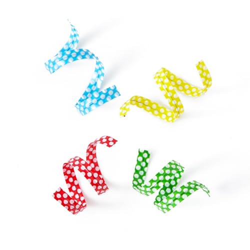 Polka-Dotted Bag Twist Ties 300 PCS 4" Durable Plastic Twist Ties with Dots for Kitchen & Bakery Packaging Mixed 8 Colors Bread Bags Ties for Candy Cookies Gift Bags - size: 300Pcs
