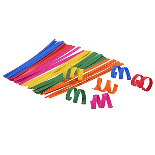 Quotidian Multicolor Wired Kraft Paper Twist Ties 4 in, 1200 Count