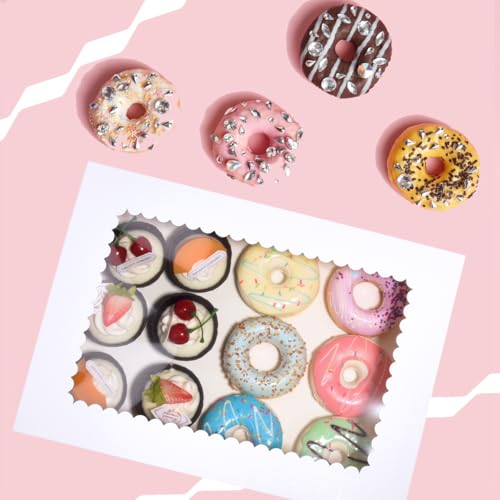 14x10x4 Inches 10 Pack Cake Boxes with Cake Boards