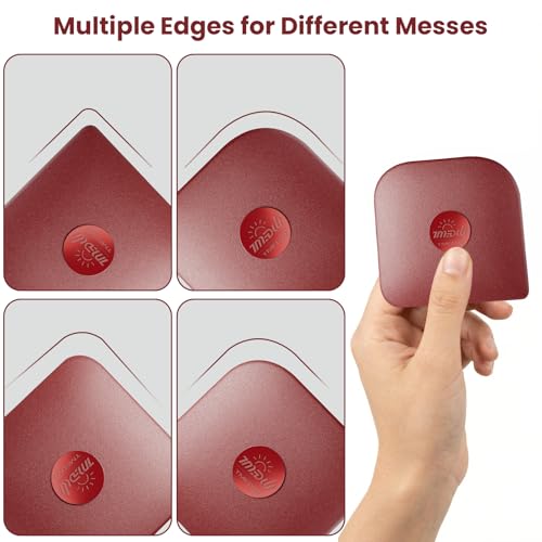 Pan Scraper Tool for Kitchen 5 Pcs Pot Scraper - color: Red