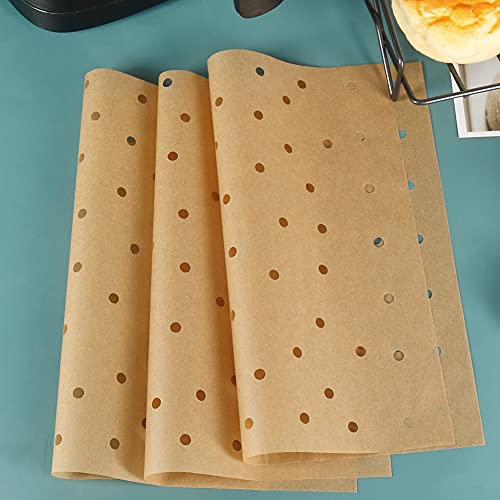 BYKITCHEN 11x12 Inch Air Fryer Oven Liners, Airfryer Parchment Paper - size: 11x12inch