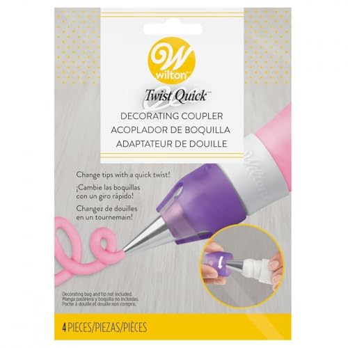 Wilton Twist Quick Decorating Coupler, 4-Pieces - color: White, size: 4-Piece