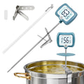 Candy Thermometer with Pot Clip with Backlit dispaly, - color: Blue