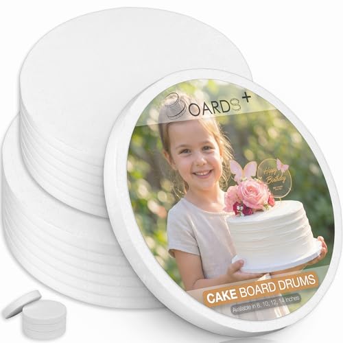 0.5" Cake Drums 8 & 10 Inch (6 Pack Per Size) Value Bundle - size: 8"+10''
