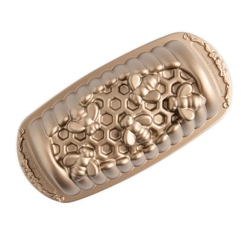 Nordic Ware Honey Hive Loaf, 6 Cup, Toffee - size: 6 Cup, style: Honey Hive Loaf
