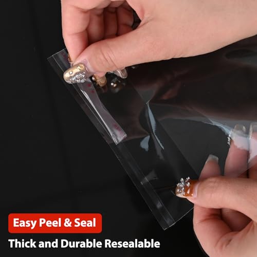 Egofine Self Sealing Cellophane Bags 100 PCS, Crystal Sealed Clear Bags for 11x14 Art Prints, Bag Size: 11.41x14.57 inches - color: 11"x14"Pack of 100