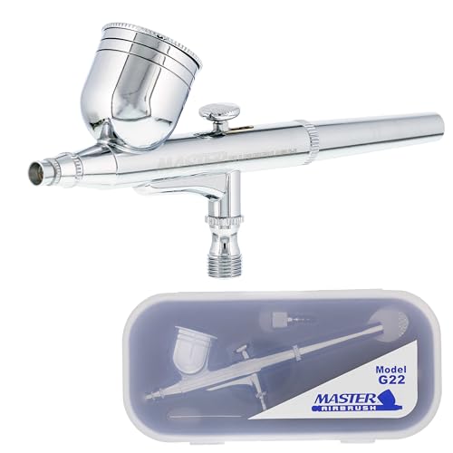 Master Airbrush G22 Multi-Purpose Dual-Action Gravity Feed Airbrush Gun Set
