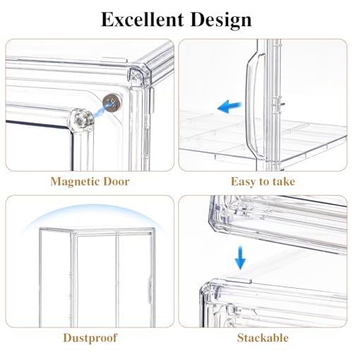 Clear Bread Box, Pastry Display Case for Kitchen Countertop