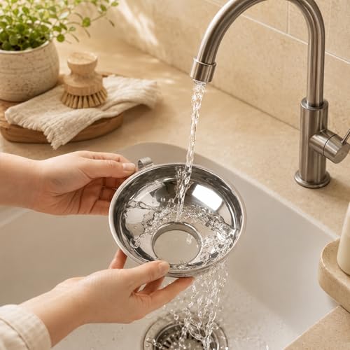 3-Piece Set of Stainless Steel Canned Funnels with Filters