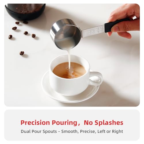 Magnetic Stainless Steel Measuring Cups & Spoons Set –(4+8)-Piece Stackable Set with Engraved Measurements – Dishwasher Safe Baking Essentials-Solid