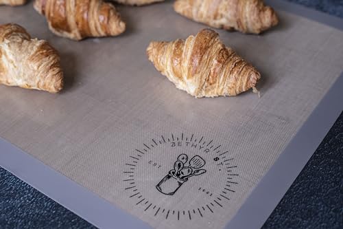 Silicone Baking Mats - Full Size Baking Sheet Liners, Pack of 2, Gray - color: Gray, size: Full Size Baking Mat Pack Of 2