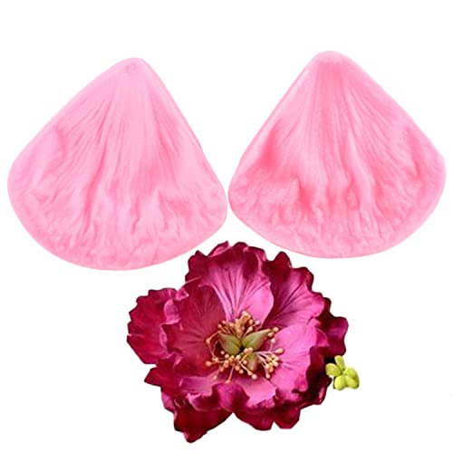 ZiXiang Flower Silicone Veining Mold Rose Veined Fondant Molds Set Of 6 - color: Style A