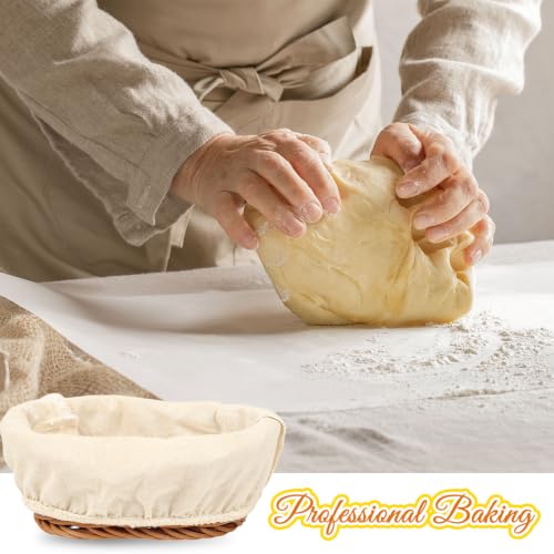 6 Pcs Bread Proofing Basket Cloth Liner, Sourdough Proofing Banneton Cloth