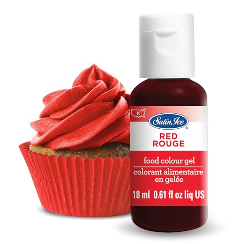 Satin Ice Food Color Liquid Gel, 0.61 fl oz Bottle, Red - color: Red