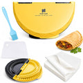 3-in-1 Tortilla Wrap Sealer & Crimper Press – Large Adjustable 6, 8, 10 Inch – Heavy Duty Taco, Quesadilla & Empanada Maker – BPA-Free Tortilla Wrap Sealer, Cutter & Presser for Burritos & Sandwiches