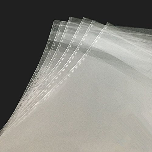 Clear Cello Bags 8x10 in Adhesive, 200 Count - size: 8 x 10 Inch