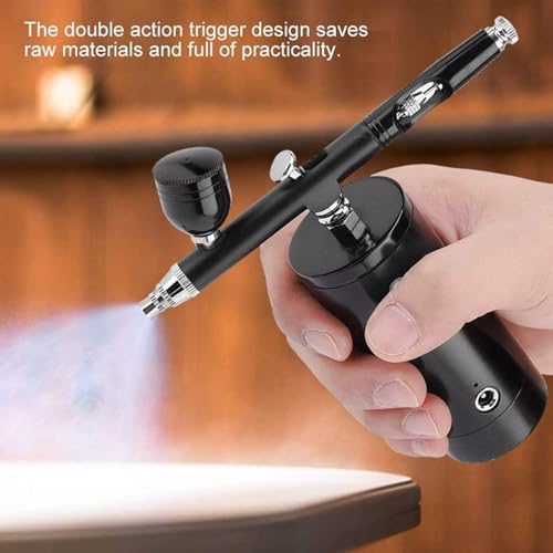Handheld Airbrush Set USB Rechargeable Cordless Air Spray Gun for DIY Make up Tattoo Nail Art Cake Face Paint Model Painting