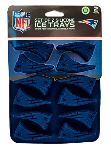 MasterPieces Game Day Set - FanPans NFL New England Patriots - Silicone Ice Cube Trays Two Pack - Dishwasher Safe - style: New England Patriots