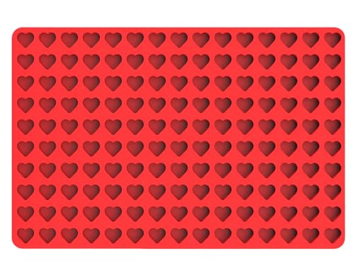 Mini Heart Silicone Molds for Chocolate, Hard Candy, Cream Cheese