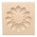 HARFINGTON Wooden Cookie Mould 3.94" x 3.94" Wooden Cookie Biscuit Mould Patterned Carved Baking Cookie Tool Biscuit Press Stamp - style: Patterned