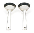 RSVP International Endurance Kitchen Collection, Stainless Steel Flour Sifter, Mini, 7x2x1", 2-Piece - size: Mini Sifter Set, Fine & Course, 2 Piece