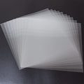 7 Mil Blank Mylar Stencil Sheet (10Pcs),12 x 12 Inch Clear Plastic Sheets, Acetate Sheets for Crafts, Plastic Sheets for Cutting Machine, PET Stencil Material - size: 7mil, 12" x 12”, 10 Pack