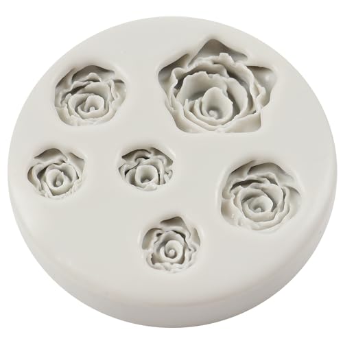 Rose Flower Silicone Mold Rose Chocolate Candy Fondant Molds - color: Style H