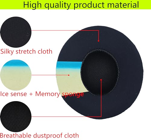 Replacement Ear Pads Compatible with Beats Solo3.0 Wireless Black - color: Ice/Black