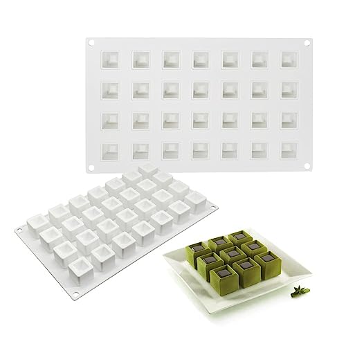 Epoxy Resin DIY Ice Cube Mold - 28 Grid Square Silicone Mold (11.8 x 7 x 1 inch) - size: Square E_11.8 x 7 x 1 inch