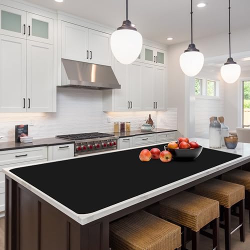 Silicone Protector Mat 47x24 Inch,Black - color: Black
