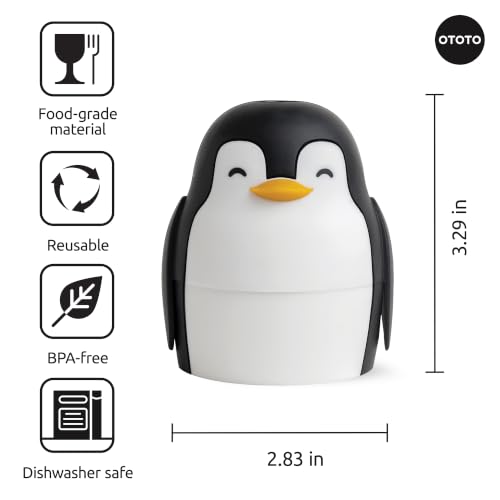 OTOTO Penny Penguin Ice Ball Maker, Sphere Ice Mold - White Elephant Gifts