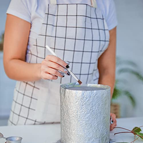 Patelai 10 Pcs Food Safe Paint Brushes Fondant Tools Cake Painting,White - color: White