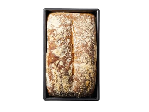 MasterClass KCMCHB20 2 lb Loaf Tin with PFOA Non Stick, Robust 1 mm Carbon Steel, 21 x 11 cm Bread Pan, Grey - size: 2 lb (21 x 11 cm/8.5 x 4.5 inches)