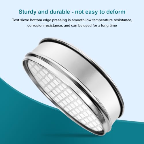 7.9" (20cm) 304 Stainless Steel Lab Sieve, 3 Mesh (8mm) Screen Sifter - size: 3Mesh(8mm)/Ф7.9in