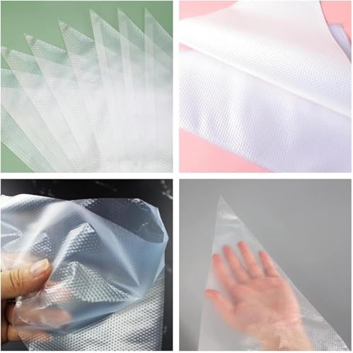 Extra Large Icing Bags Disposable, 100 pcs 26 Inch XXL Piping Bags for Royal Icing, Cream Frosting and Cake Decoration, Mangas Desechables para Repostería, Disposable Cake Decorating Bag - size: 26in - 100Pack