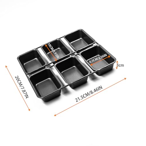 6-Cavity Mini Loaf Pan, Black - size: 6 Cavity Black