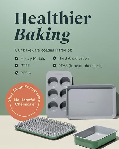 Caraway Non-Stick 9" x 6.5" Small Rectangle Baking Pan - color: Cream, size: Mini Rectangle Pan