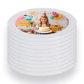 Trwcrt 10 PCS Cake Boards 12 Inch Round, Cake Drums 1/2 Inch Thick Sturdy Multiple Layers Smooth Edged for Birthday Wedding Party Displays - size: 12inch