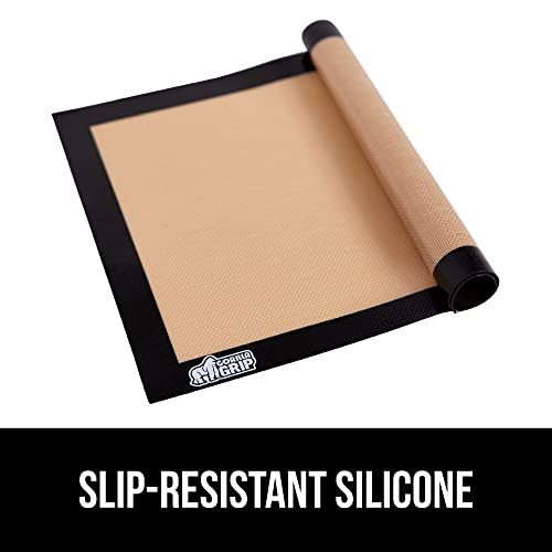 GORILLA GRIP Nonstick Silicone Baking Mats, 2PK, Half Sheet, Black - color: Black, size: 16.5" x 11.87" (Half Sheet)
