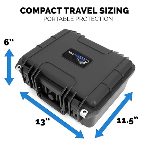 CLOUD/TEN 13 inch Smell Odor Block Airtight Carry Case with Impact Absorbing Protective Customizable Foam - style: 13 Inch