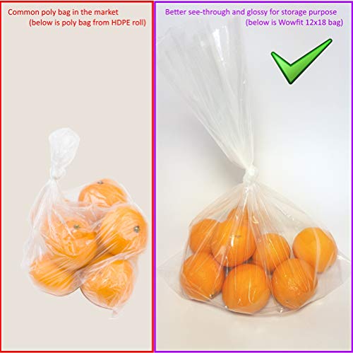 Wowfit 30x40 Clear Poly Bags, 10 CT, 1.6 Mil, Art, Posters & Wreath Covers - size: 30"x40"-10pcs