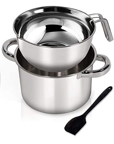 Marsheepy1.1QT Double Boiler Melting Pot with 2QT 304 Stainless Steel Pot - size: 1250ml