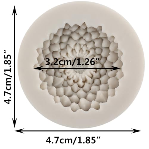 3D Chrysanthemum Flower Silicone Mold Flower Fondant Molds - color: Style C