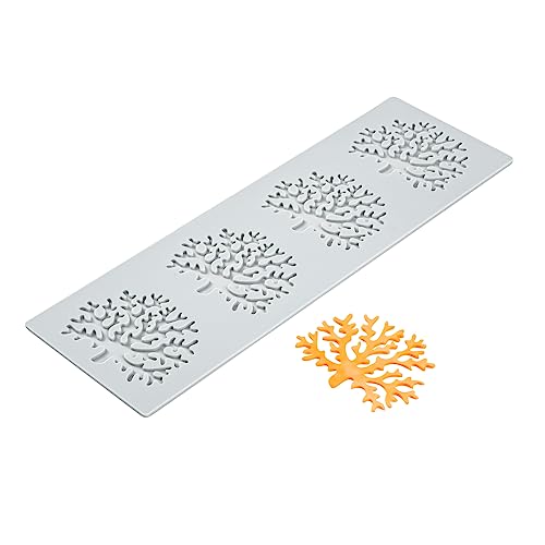 Restaurantware Pastry Tek Fondant Impression Mat 1 Reusable Fondant Embosser - Coral Pliable Silicone Cake Impression Mat Dishwashable For Cake Decoration - style: Coral