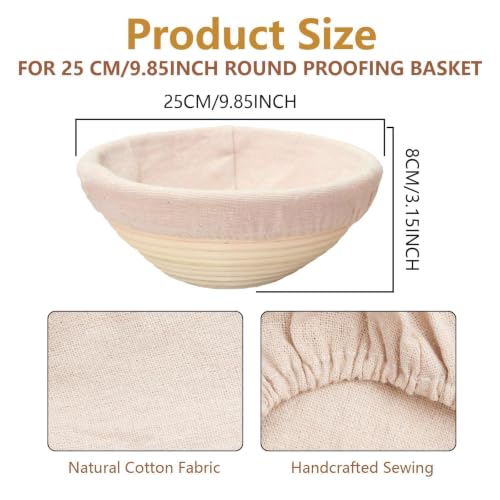 2PCS Sourdough Bowl Covers for Bread Proofing, Reusable Basket Covers ﻿