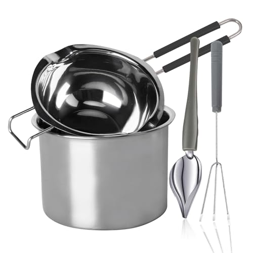 Stainless Steel Double Boiler Melting Pot, Double Boilers for Stove Top - size: 1.3 Quarts